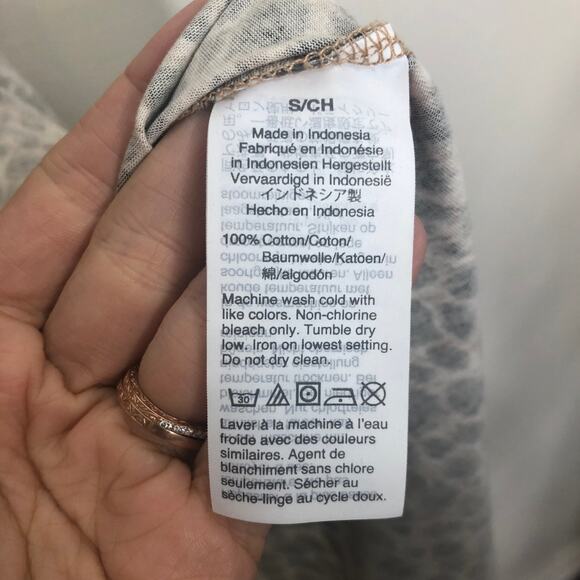 J. Crew Cotton Midi Tank Dress Leopard Cheetah Print Side Slits Small - Picture 6 of 8